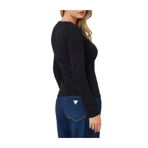 Guess T-shirt T-shirt Donna con borchie Nero - Francavilla Moda